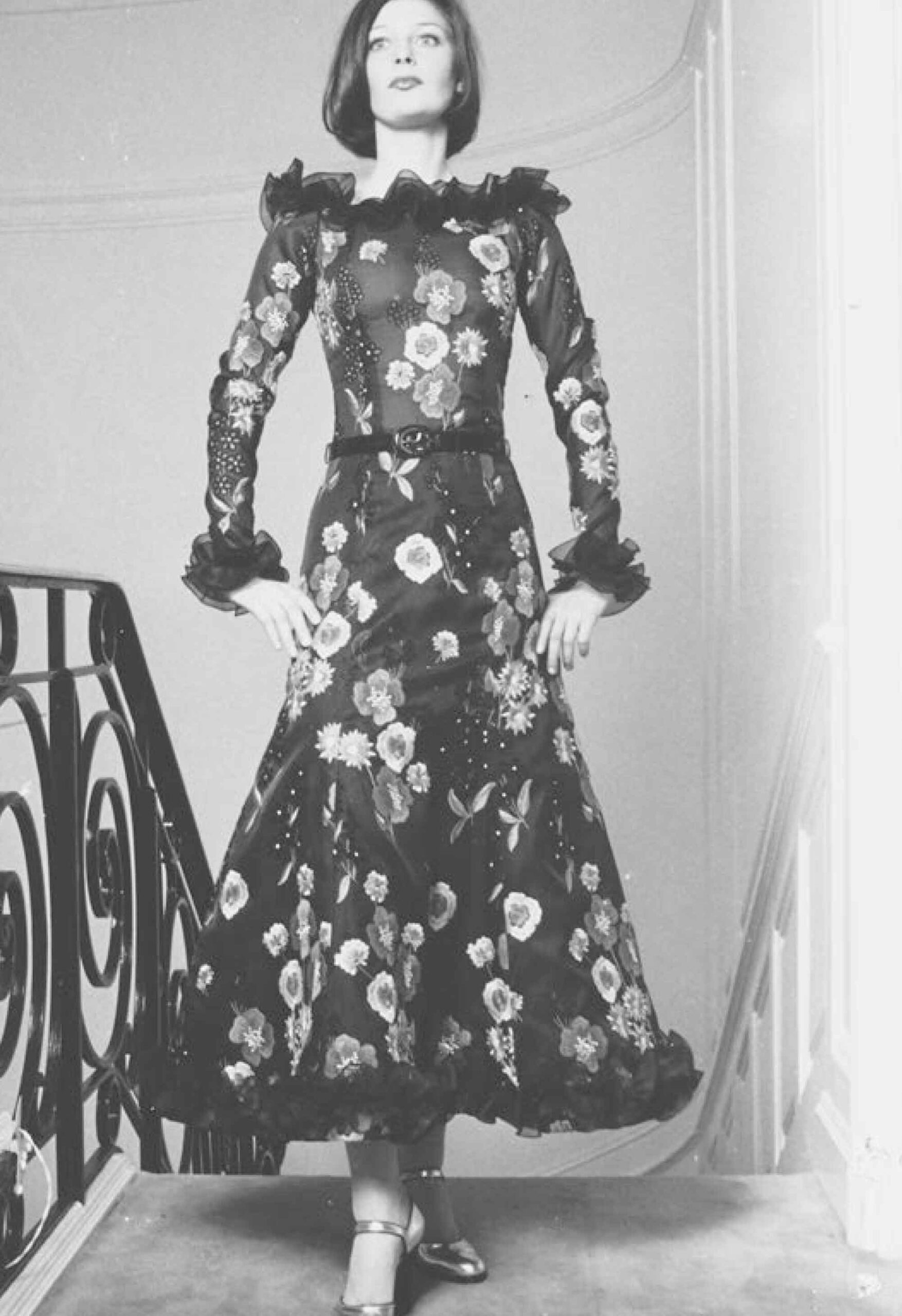 Abito da sera indossato da Eve, collezione haute couture primavera-estate 1972