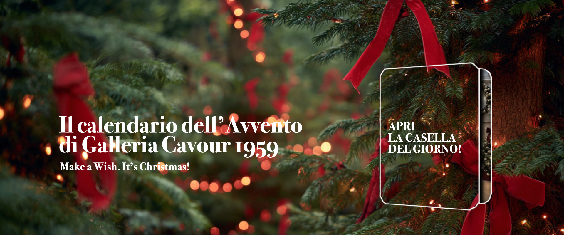 calendario dell'avvento di galleria cavour 1959